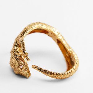 ZARA GOLD PLATED LIZARD BRACELET